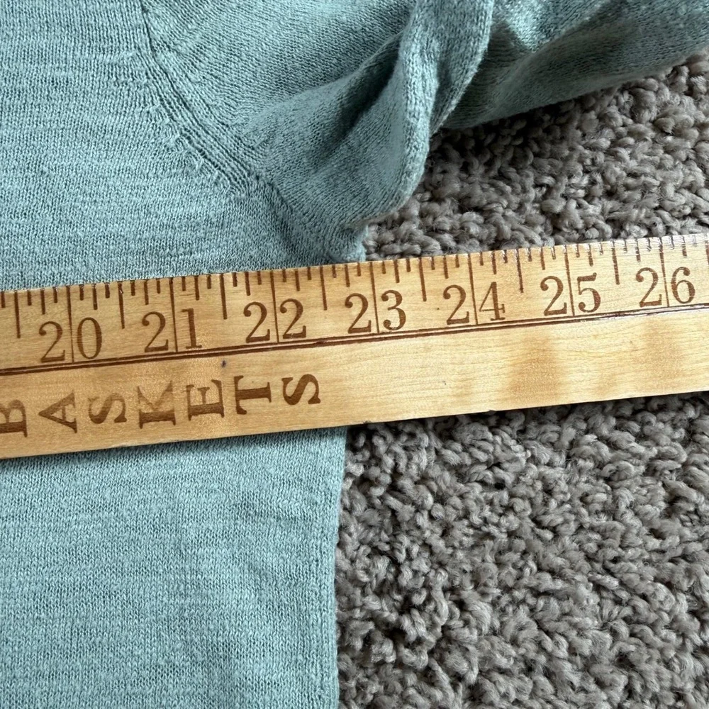 Madewell heathered Cardigan Sweater sage Green Medium Long Sleeve Open‎ Front